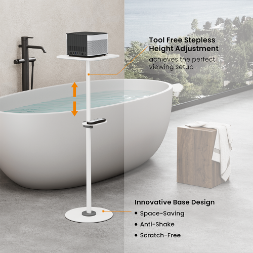 Floor Stand for mini projectors with device shelf PRB-23PD Set up a home theater in minutes from china(chinese)