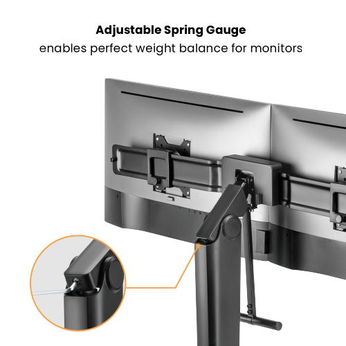 Clamp-on Easy-to-Adjust Spring-Assisted Dual Monitor Arm LDT78-C02  from china(chinese)