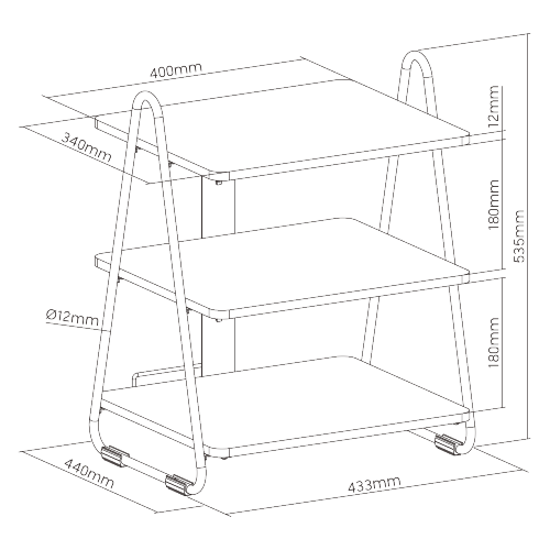 Industrial Style Storage Rack SFR-03 Perfectly compatible with LUMI’s and other TV floor stands!  from china(chinese)