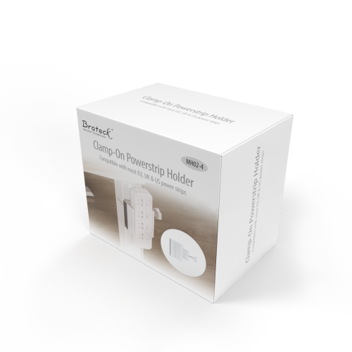 Clamp-On Power Strip Desk Leg Mount MH02-4 Compatible with most EU, UK & US power strips from china(chinese)