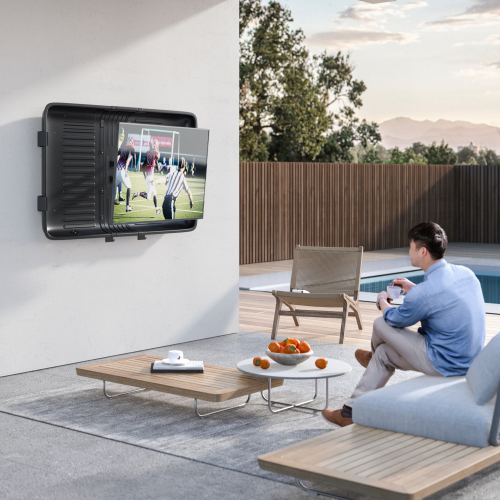 Weatherproof TV Enclosure with Full-Motion Wall Mount (Fits 55''-75'' TVs) LWTE-75 Any TV Can be an Outdoor TV! from china(chinese)