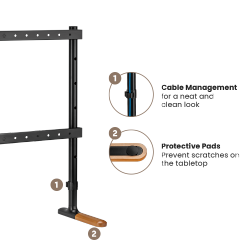 Modern Artistic Tabletop TV Stand for 70"-90"