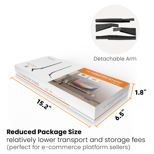 Economy Adjustable Tabletop TV Stand LDT03-26L For most 23''~75'' TVs from china(chinese)