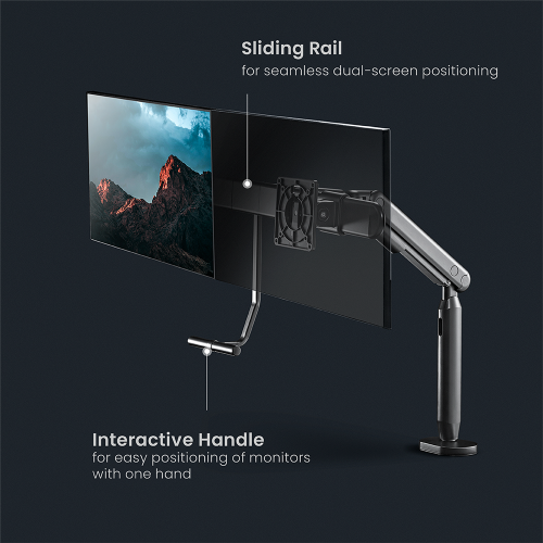 Flexy SpringAssisted Dual Monitor Arm with USBA/USBC Ports Supplier