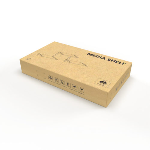 Triple-Tier Modular Media Shelves FLS-01 Customizable Layout | Space-Saving Design | Easy Installation from china(chinese)