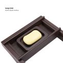 Bamboo Bathtub Tray with Soap Dish and Bamboo Tablet Holder