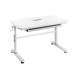 Height Adjustable Children Desk With Drawer  (1000x600mm/39.4“x23.6”, Front Up）