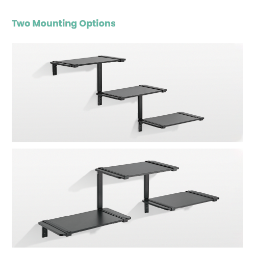Triple-Tier Modular Media Shelves FLS-01 Customizable Layout | Space-Saving Design | Easy Installation from china(chinese)