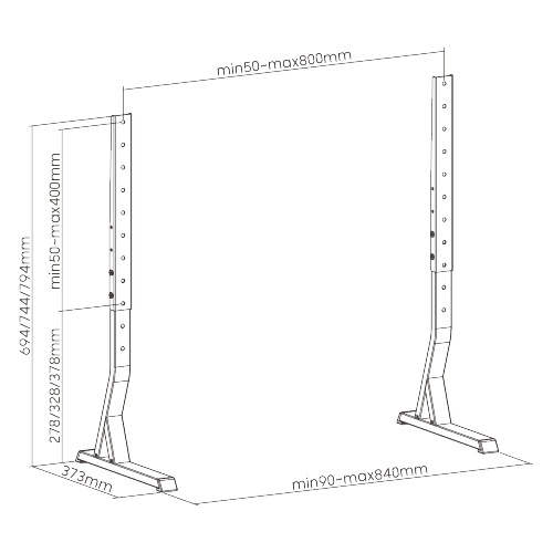 Tabletop Statement TV Stand LDT03-25S Compatible with most 32” to 77” TVs. from china(chinese)