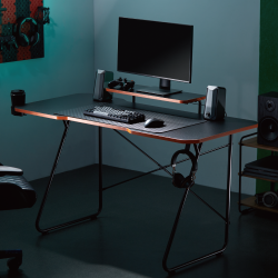  Basic Gaming Desk with Monitor Riser