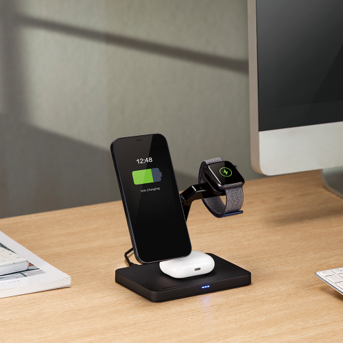 4-in-One Magnetic Wireless Charging Stand  DWC15-10 Charge smartphone, smartwatch, earbuds and active stylus at once. from china(chinese)