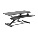 Gas Spring Sit-Stand Desk Converter with Keyboard Tray (MDF Board Surface)