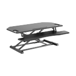 Gas Spring Sit-Stand Desk Converter with Keyboard Tray Deck (MDF Board Surface)