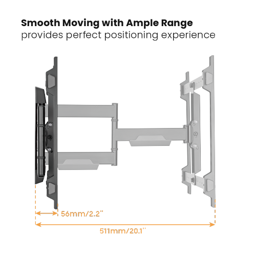 Modern Designed Full-Motion TV Mount LPA76-463 Supports 32"-70" TVs from china(chinese)
