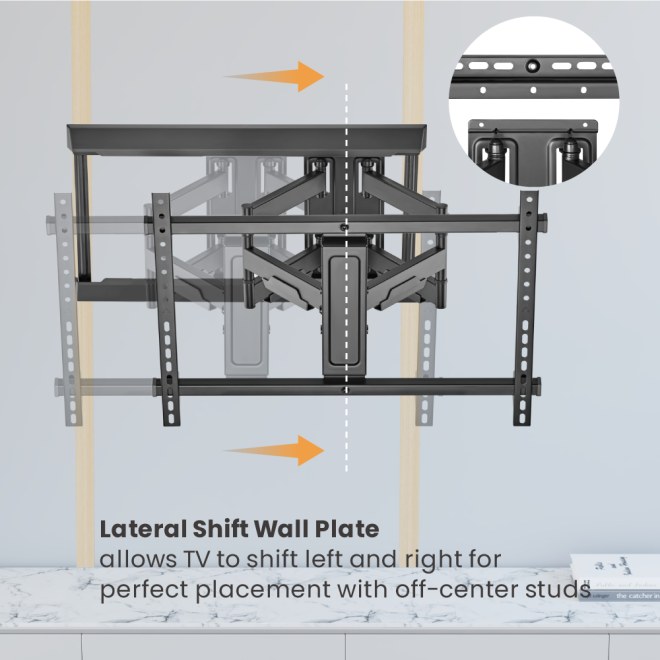 Modern Designed Full Motion TV Mount LPA76-466 Supports 37"-80" TVs from china(chinese)