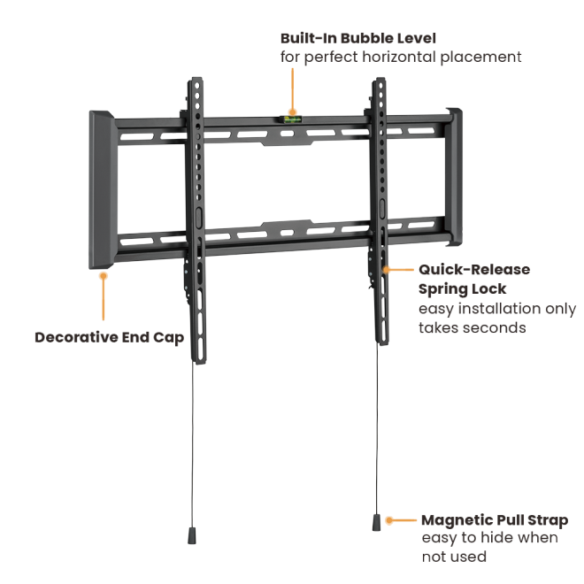  Ultra-Slim and Heavy-Duty TV Wall Mount LP77-46F For 37"-80" TVs from china(chinese)