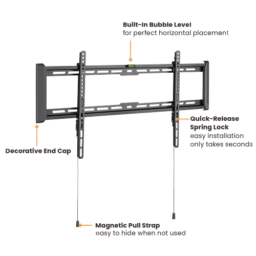 Ultra-Slim and Heavy-Duty TV Wall Mount LP77-48F For 43"-90" TVs from china(chinese)
