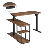 Sit-Stand Desk with Storage Shelf