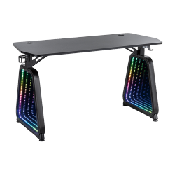 Large Infinity Gaming Desk with Regular Mirrors