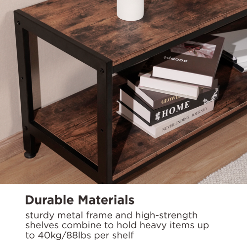 Industrial Style TV Stand with Mount (Medium) WP2002MT A Mix of Urban and Rustic Loft Appeal from china(chinese)