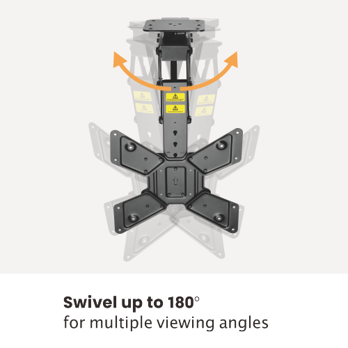 Smart Swivelling Flip Down TV Ceiling Mount for Cement or Other Solid Surfaces PLB-M0544S  from china(chinese)