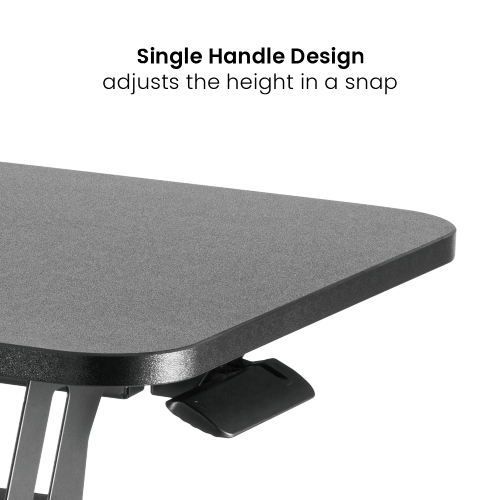 キーボードトレイ付きガススプリング式昇降デスクコンバーター(MDFボード表面) DWS34-02N 予算にやさしくスタイリッシュ from china(chinese)