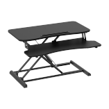Compact Surface Two-tier Gas Spring Sit-Stand Desk Converter with Tablet and Phone Slot（Particle Board & Melamine） 