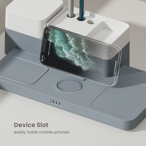 Trendy Desk Organizer with 3-In-1 Wireless Charger