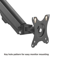  Basic Pole Mounted Spring-Assisted Monitor Arm