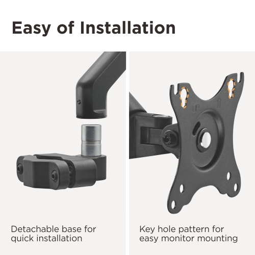 ベーシックポールマウント式シングルモニターアーム LDA38-112C  from china(chinese)