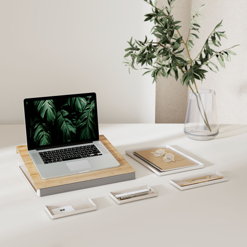 2-in-1 Desktop Storage Box DEO03-1 · Desktop Organizer · Laptop Stand from china(chinese)