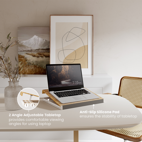 2-in-1 Desktop Storage Box DEO03-1 · Desktop Organizer · Laptop Stand from china(chinese)