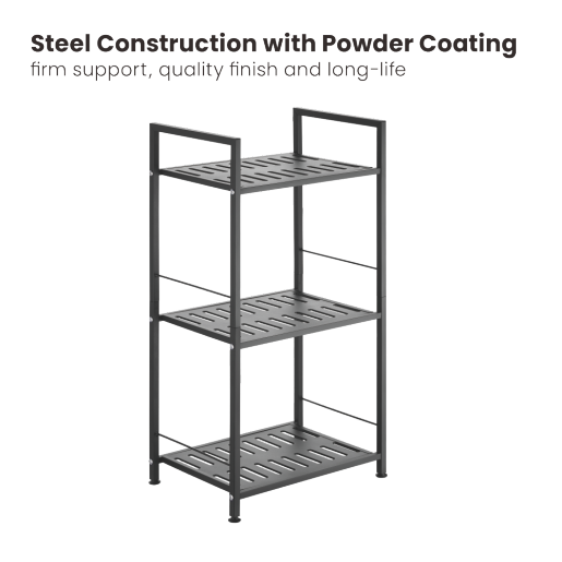 3-Tier Steel Storage Shelf