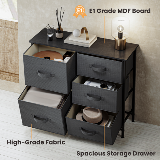 5-Drawer Fabric Storage Dresser