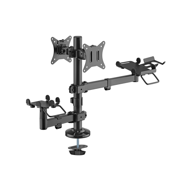 POS Mounting Solution for Dual Screens  PMM-02SD Pole Mount Stand For POS & Commercial Display System from china(chinese)