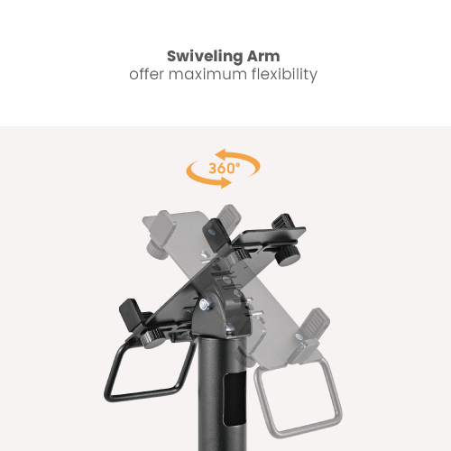 Universal Swivel & Tilt Credit Card Terminal Stand PTS-05 Width Adjustable for 2.8" ~ 4.3" Wide Devices from china(chinese)