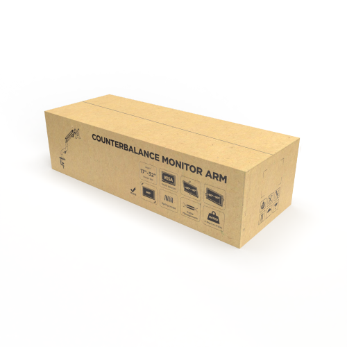 Single Monitor Pipe-Shaped Counterbalance Spring-Assisted Monitor Arm LDT71-C012 For most 17"~32" Monitors from china(chinese)