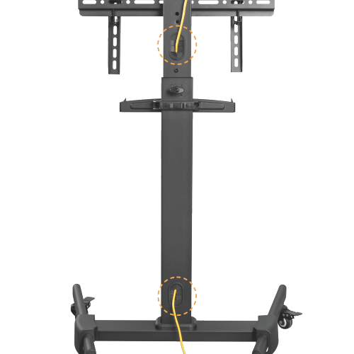 コンパクトな高さ調節可能なスチールテレビカート(1020-1320MM/40.2"~52") FS22-44TW 35kg/77lbsまでのほとんどの32"~55"テレビ用 from china(chinese)