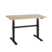 Electric Height Adjustable Workbench with Compact Particle Board Surface