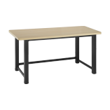 Fixed Workbench with Large Particle Board Surface