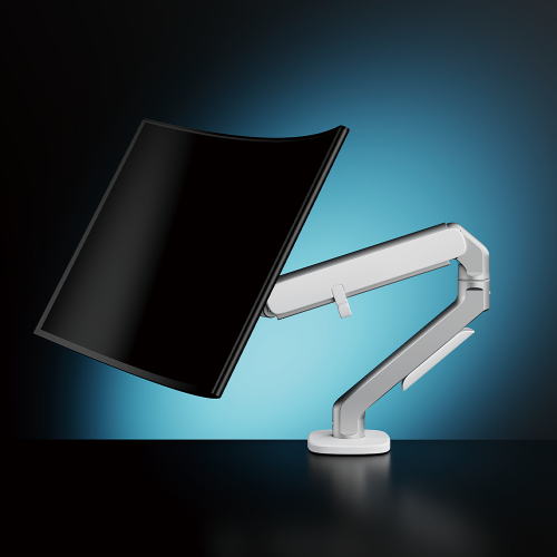 Single-Monitor Modern Mechanical Spring Monitor Arm LDT45-C012H Come with Impeccable Flexibility and Eye-Catching Appearance from china(chinese)