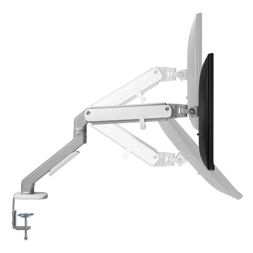 Single-Monitor Modern Mechanical Spring Monitor Arm LDT45-C012H Come with Impeccable Flexibility and Eye-Catching Appearance from china(chinese)