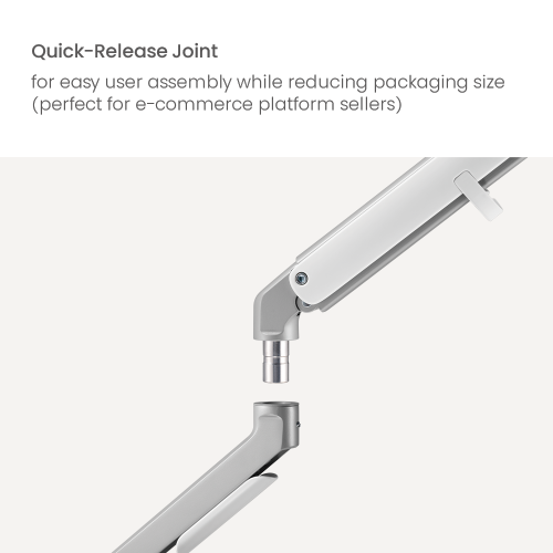 Single-Monitor Modern Mechanical Spring Monitor Arm LDT45-C012H Come with Impeccable Flexibility and Eye-Catching Appearance from china(chinese)