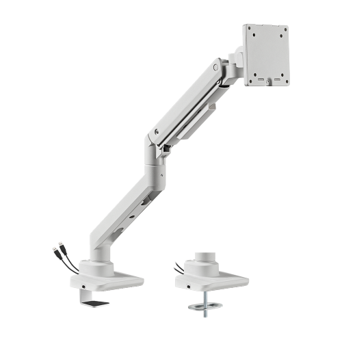 Fabulous Desk-Mounted Heavy-Duty Gas Spring Monitor Arm with USB-A/USB-C Ports LDT69-C012UC Supports monitors up to 49’’ or weights ups to 20kg (44lbs) from china(chinese)