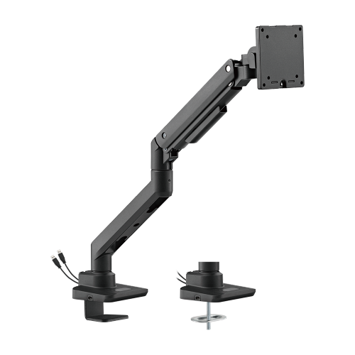 Fabulous Desk-Mounted Heavy-Duty Gas Spring Monitor Arm with USB-A/USB-C Ports LDT69-C012UC Supports monitors up to 49’’ or weights ups to 20kg (44lbs) from china(chinese)