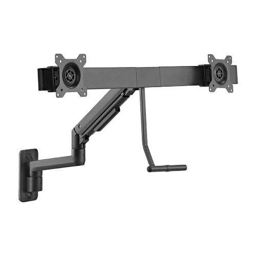 Fabulous Wall-Mounted Gas Spring Dual Monitor Arm LDA69-2112 Fits two 17’’~32’’ monitors  from china(chinese)