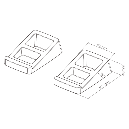 Small Sized Tilted Desktop Speaker Stand Pair BS-70S Fits most bookshelf speakers and studio monitors from china(chinese)