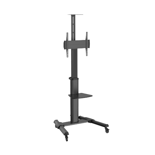 CARRO DE ALUMINIO AJUSTABLE EN ALTURA PARA TV CON MANIVELA TTV04H-44TW Para la mayoría de televisores de pantalla plana de 32"-55" from china(chinese)