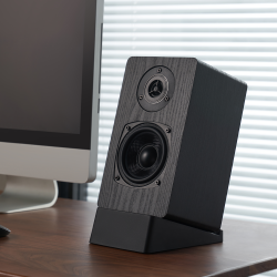 Medium Sized Tilted Desktop Speaker Stand Pair