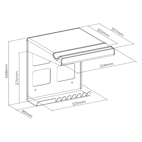 On-Wall Bike Storage Rack with Open Shelf & Hooks LBM-08S Free up floor space and perfectly blend into any décor from china(chinese)